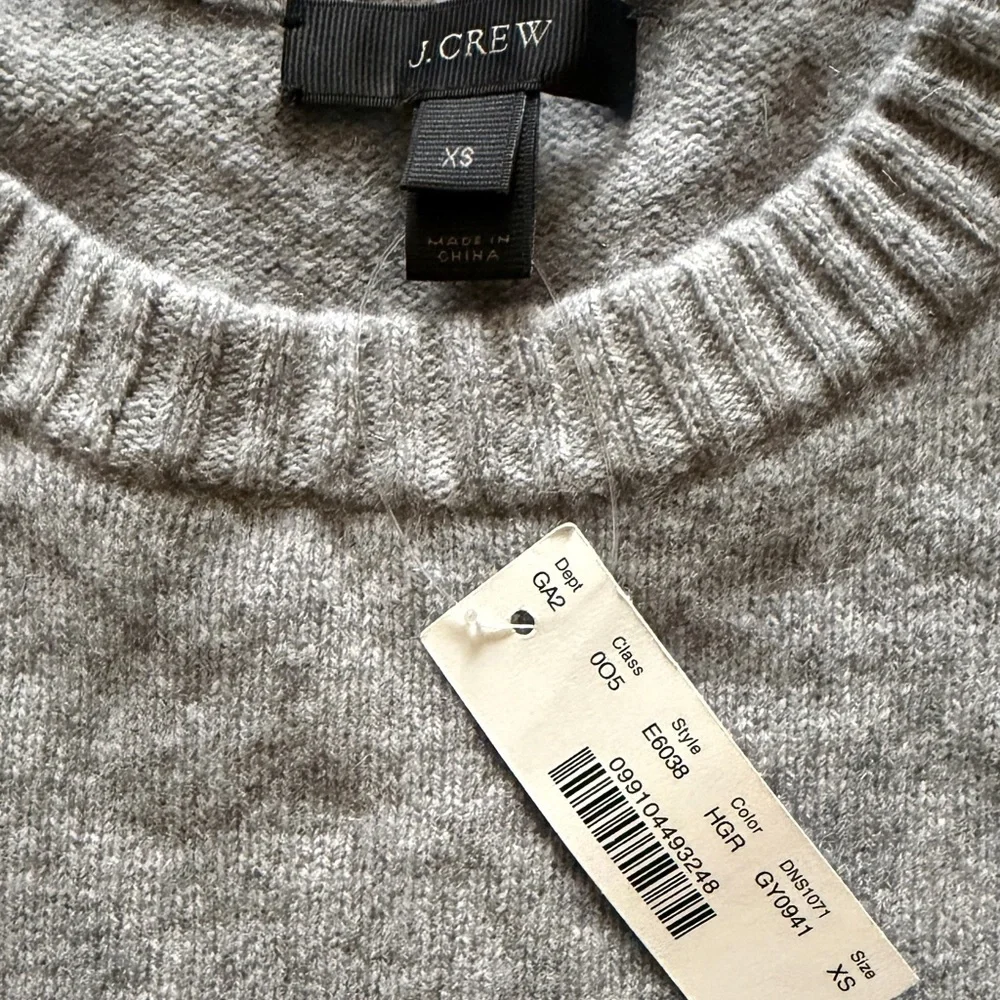 J. Crew Light Gray Crewneck Sweater
